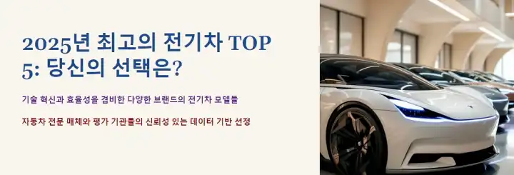 2025년 최고의 전기차 TOP 5: 당신의 선택은?