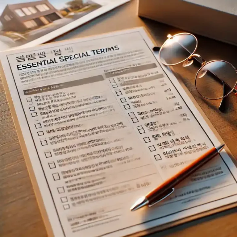 아파트 매매계약 시 필수 특약사항 정리