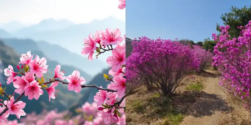 진달래 개화 시기와 지역별 특징