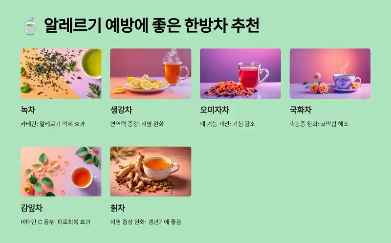 알레르기 예방에 좋은 한방차 추천