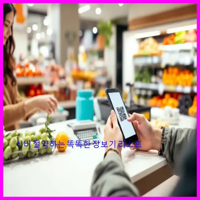 식비 절약하는 똑똑한 장보기 리스트