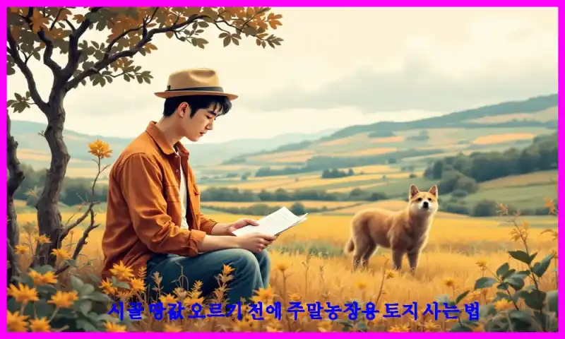 시골 땅값 오르기 전에 주말농장용 토지 사는 법