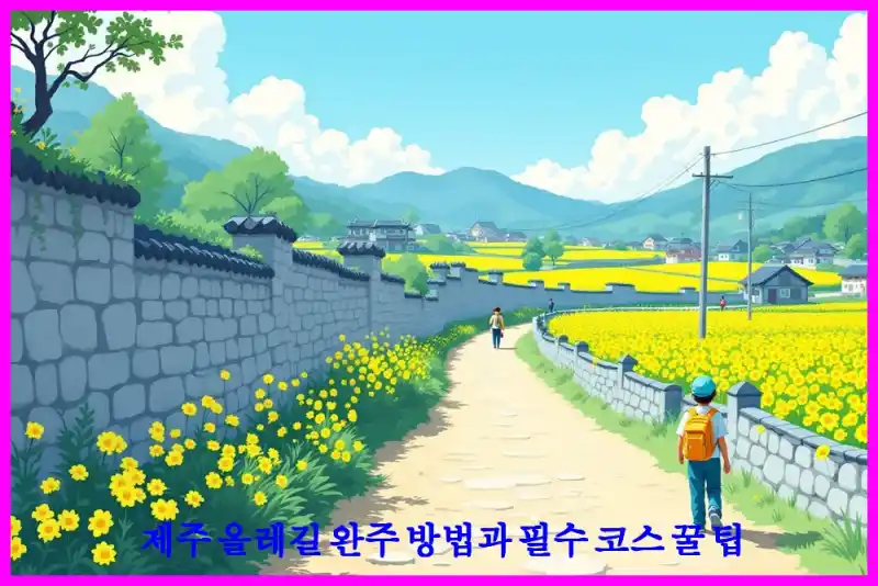 제주 올레길 완주 방법과 필수 코스 꿀 팁