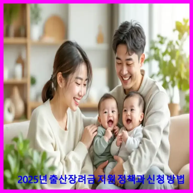 2025년 출산장려금 지원 정책과 신청 방법