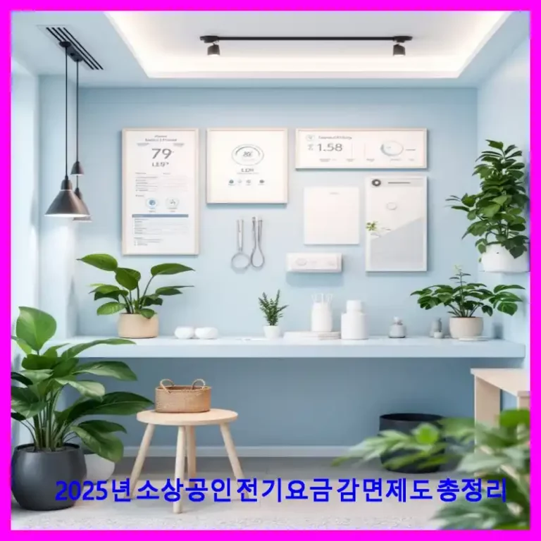 2025년 소상공인 전기요금 감면제도 총정리