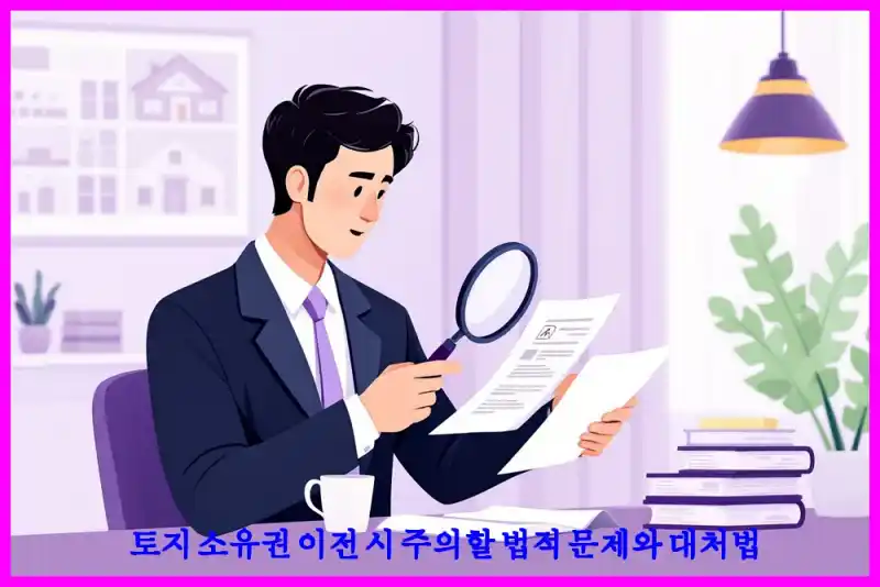 토지 소유권 이전 시 주의할 법적 문제와 대처법