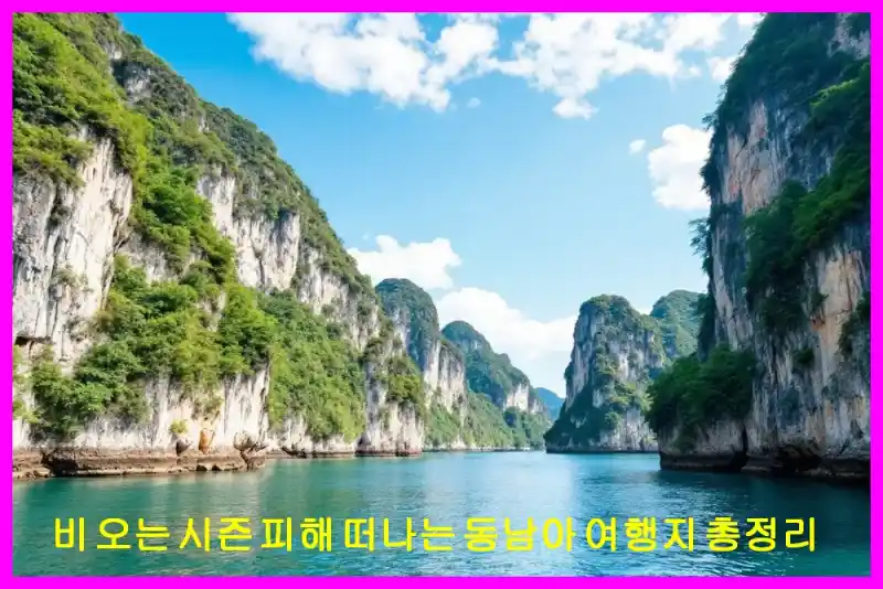 비 오는 시즌 피해 떠나는 동남아 여행지 총정리