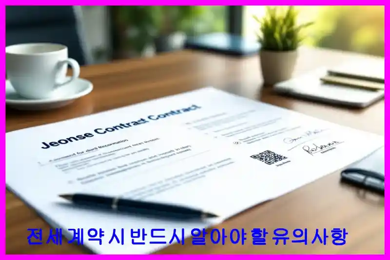 전세 계약 시 반드시 알아야 할 유의사항