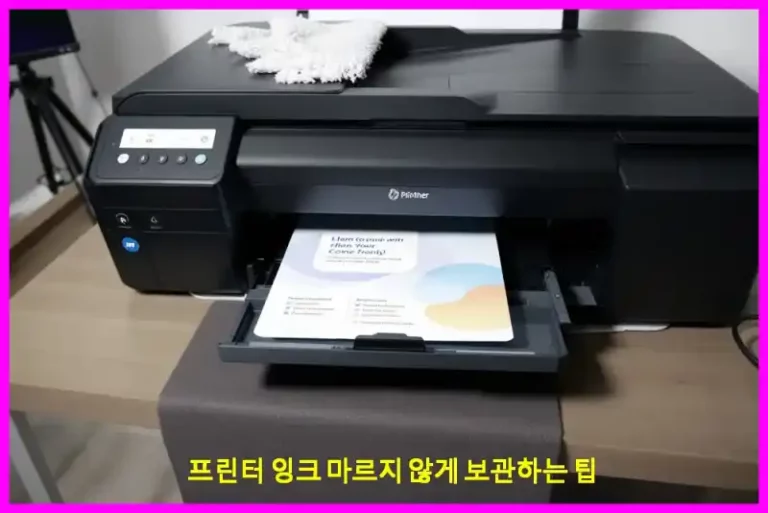 프린터 잉크 마르지 않게 보관하는 팁