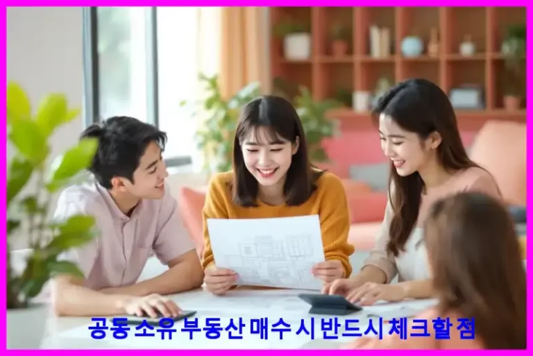 공동 소유 부동산 매수 시 반드시 체크할 점