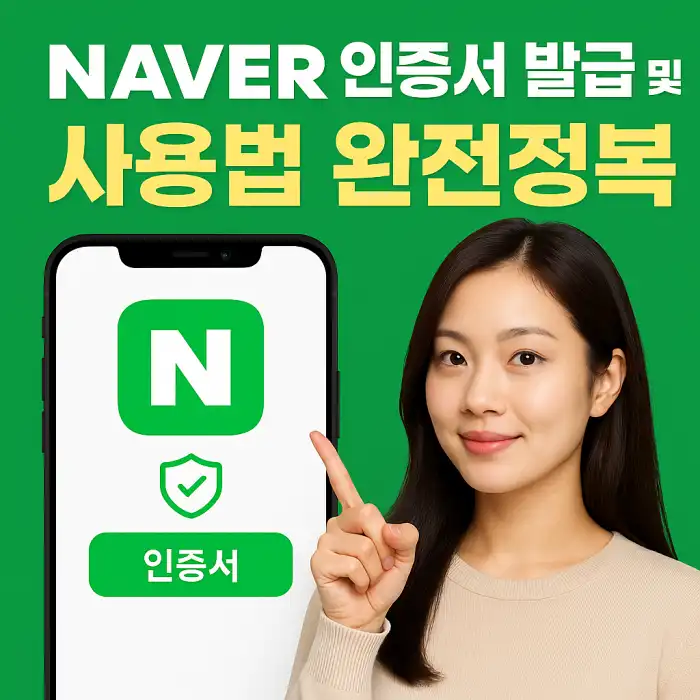 네이버 인증서 발급 및 사용법 완전정복