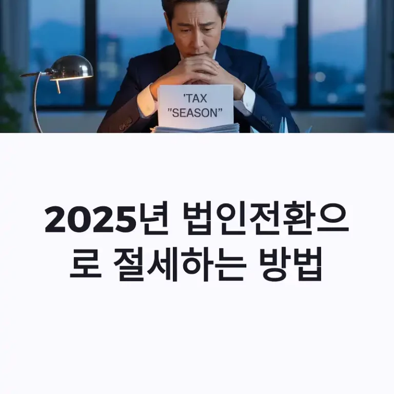 법인전환으로 절세하는 방법