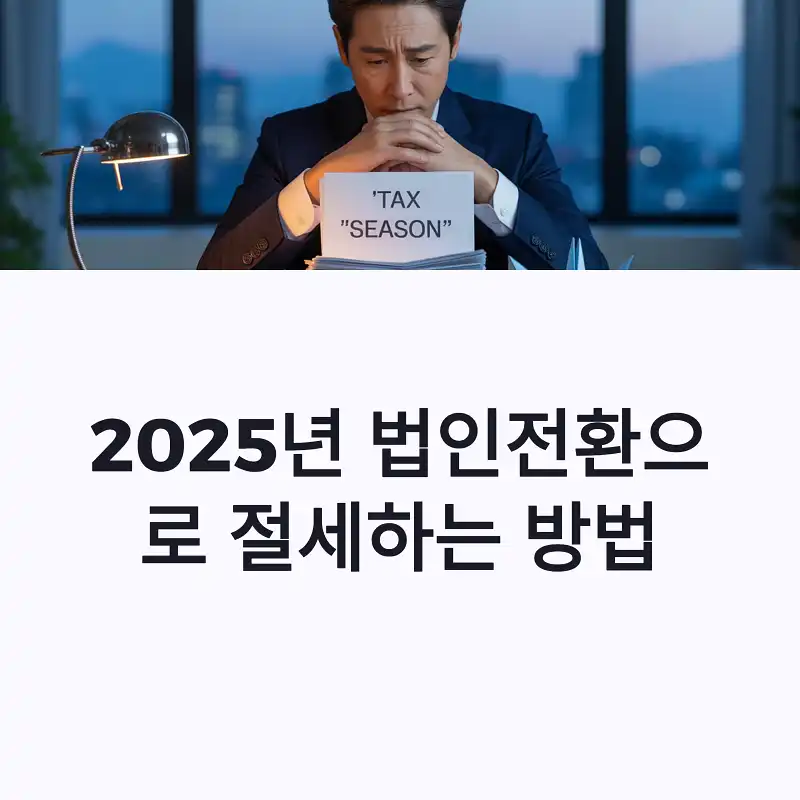 법인전환으로 절세하는 방법