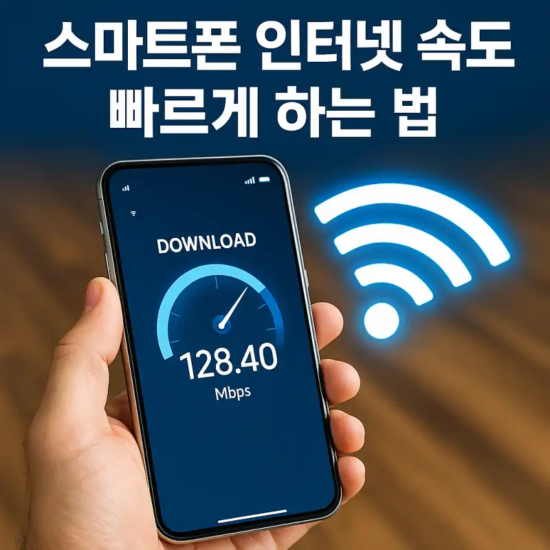 스마트폰 인터넷 속도 빠르게 하는 법