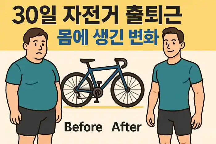 30일 자전거 출퇴근, 몸에 생긴 변화