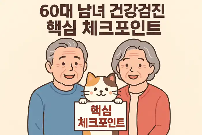 60대 남녀 건강검진 핵심 체크포인트
