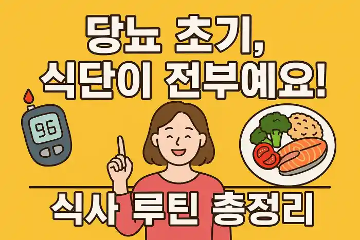 당뇨 초기, 식단이 전부예요
