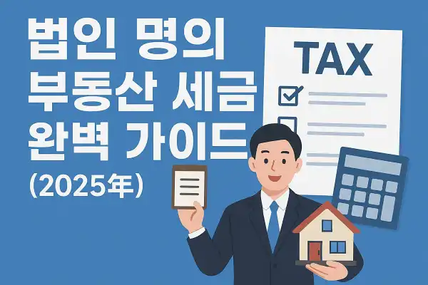 법인 명의 부동산 세금 완벽 가이드