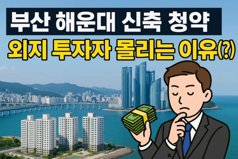 부산 해운대 신축 청약, 외지 투자자 몰리는 이유