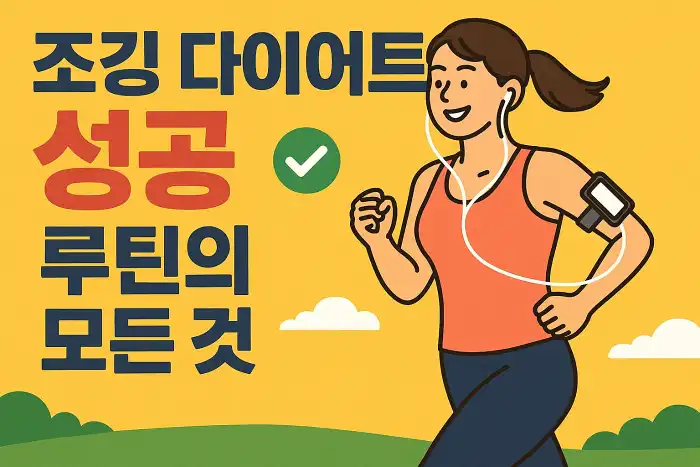 조깅 다이어트 성공 루틴의 모든 것