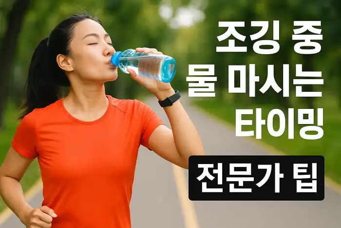 조깅 중 물 마시는 타이밍과 전문가 팁