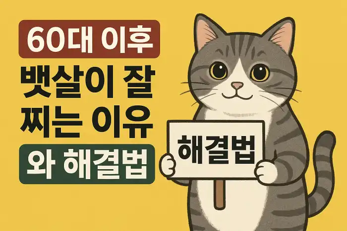 60대 이후 뱃살이 잘 찌는 이유와 해결법