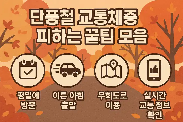 단풍철 교통체증 피하는 꿀팁 모음