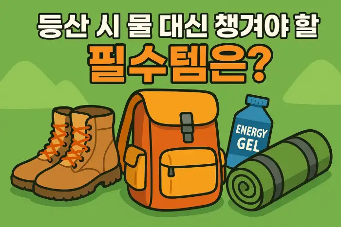 등산 시 물 대신 챙겨야 할 필수템은
