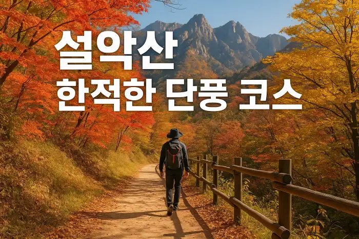설악산 한적한 단풍 코스 추천!