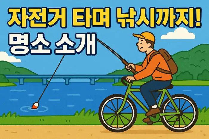 자전거 타며 낚시까지 즐기는 명소 소개