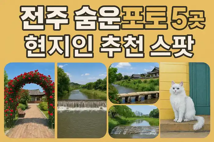 전주 숨은 포토존 5곳, 현지인 추천 스팟