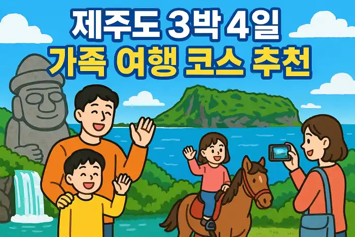 제주도 3박 4일 가족 여행 코스 추천
