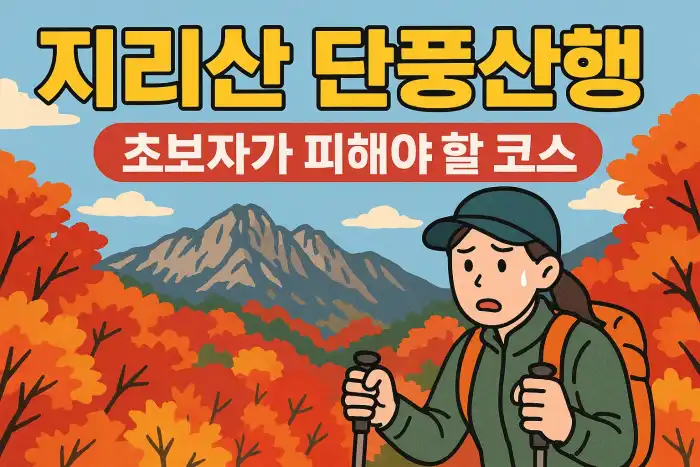 지리산 단풍산행, 초보자가 피해야 할 코스