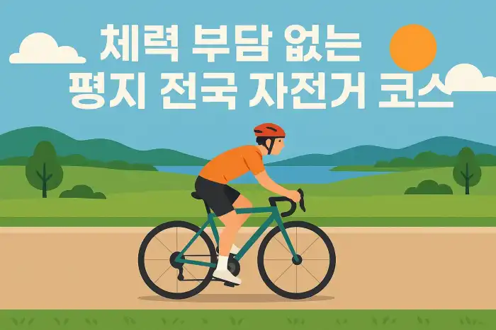 체력 부담 없는 평지 전국 자전거 코스