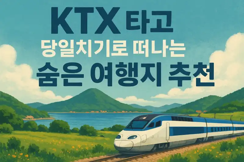 KTX 타고 당일치기로 떠나는 숨은 여행지 추천