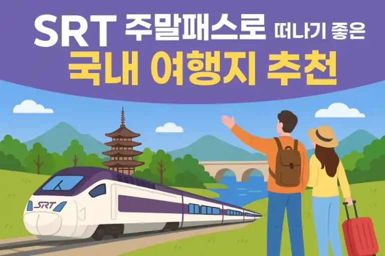 SRT 주말패스로 떠나기 좋은 국내 여행지 추천