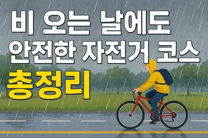 비 오는 날에도 안전한 자전거 코스 총정리