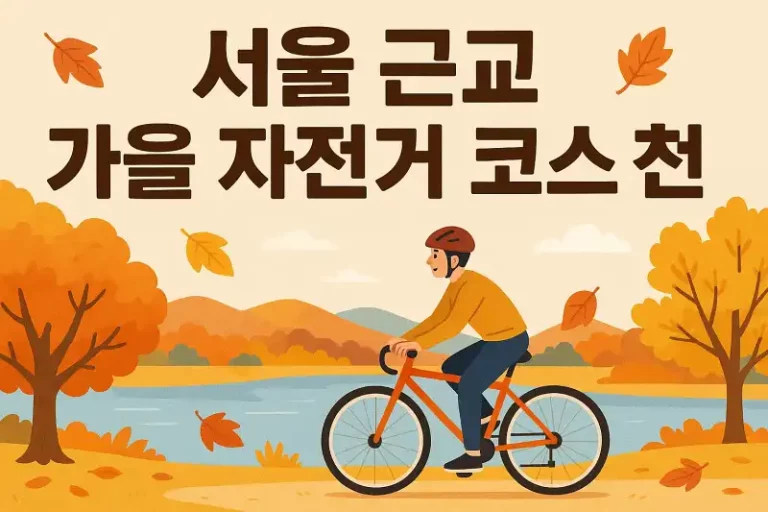 서울 근교 가을 자전거 코스 추천