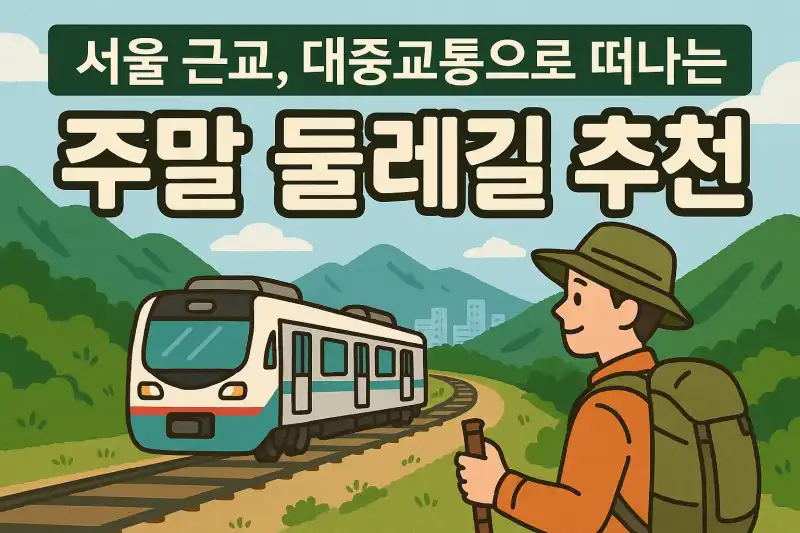 서울 근교, 대중교통으로 떠나는 주말 둘레길 추천
