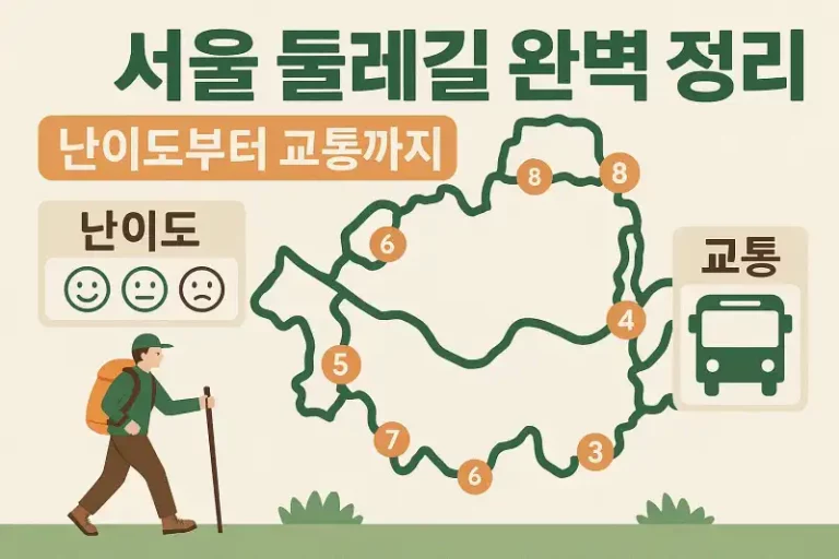 서울 둘레길 완벽 정리: 난이도부터 교통까지