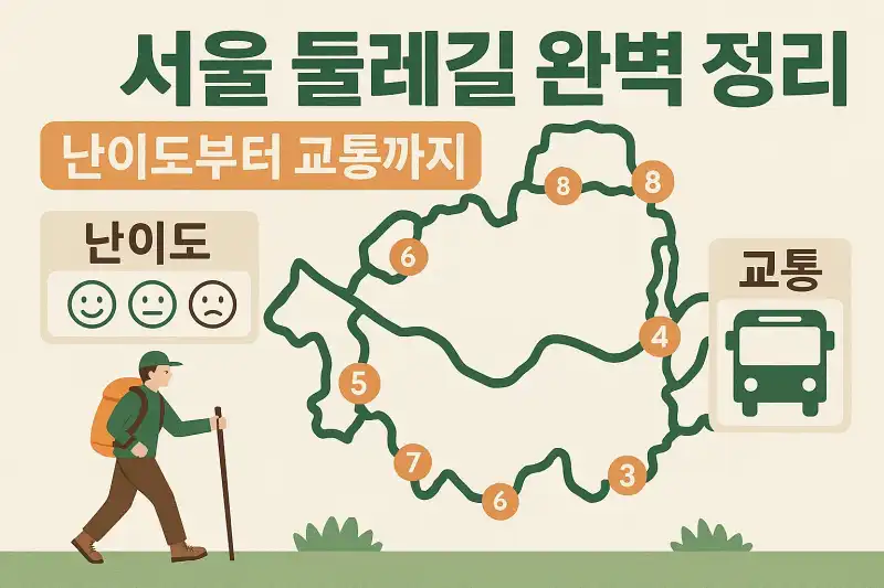 서울 둘레길 완벽 정리: 난이도부터 교통까지