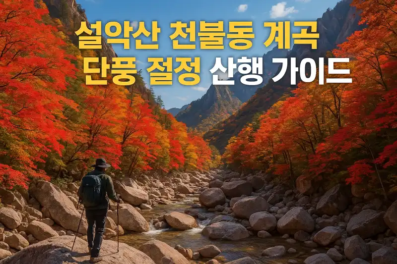 설악산 천불동 계곡 단풍 절정 산행 가이드