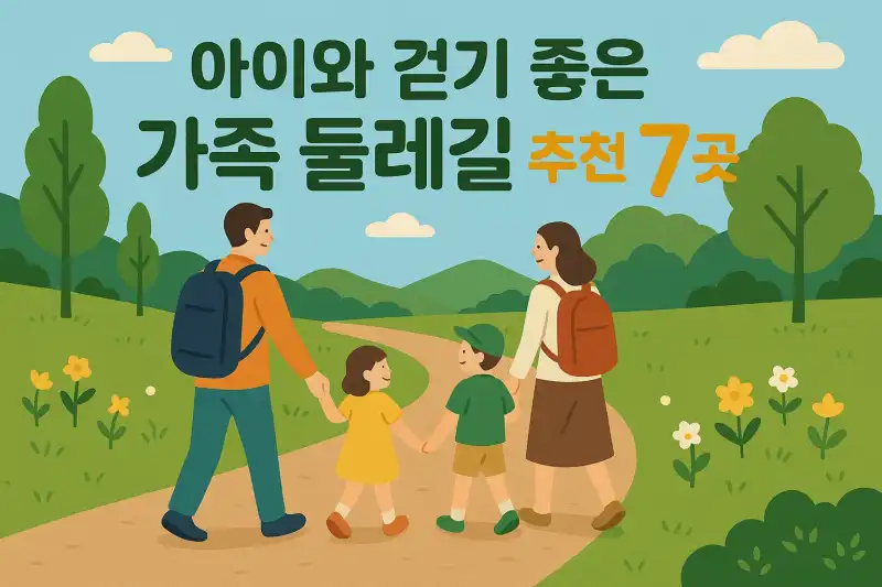 아이와 걷기 좋은 가족 둘레길 추천 7곳