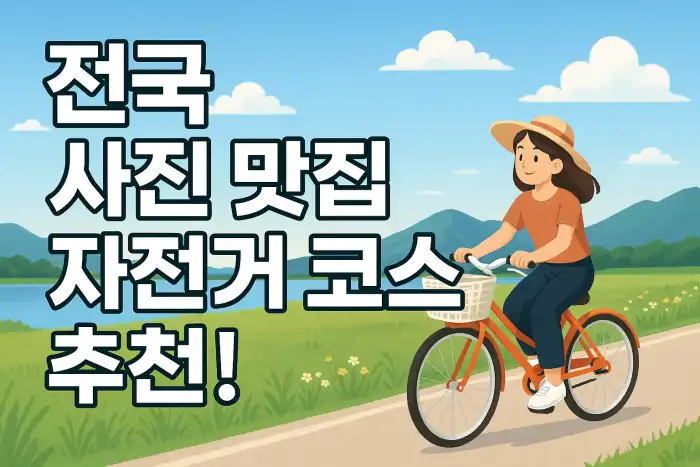 전국 사진 맛집 자전거 코스 추천!