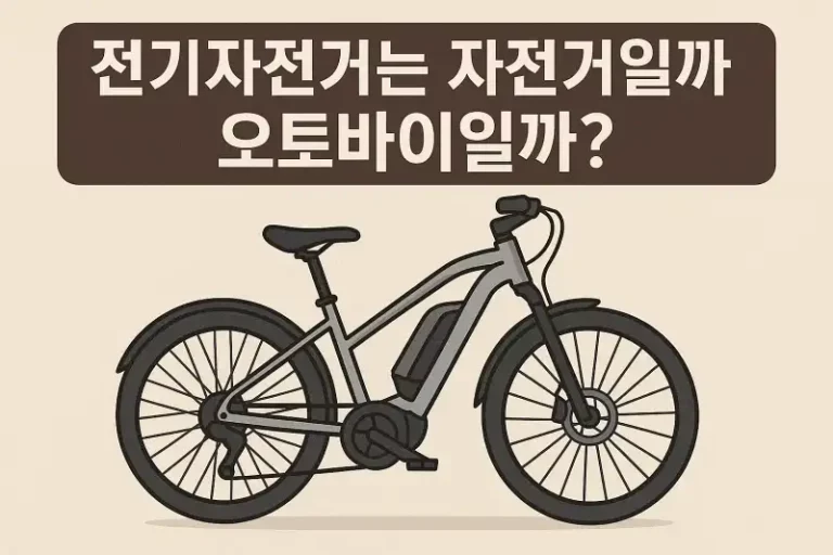 전기자전거는 자전거일까 오토바이일까?