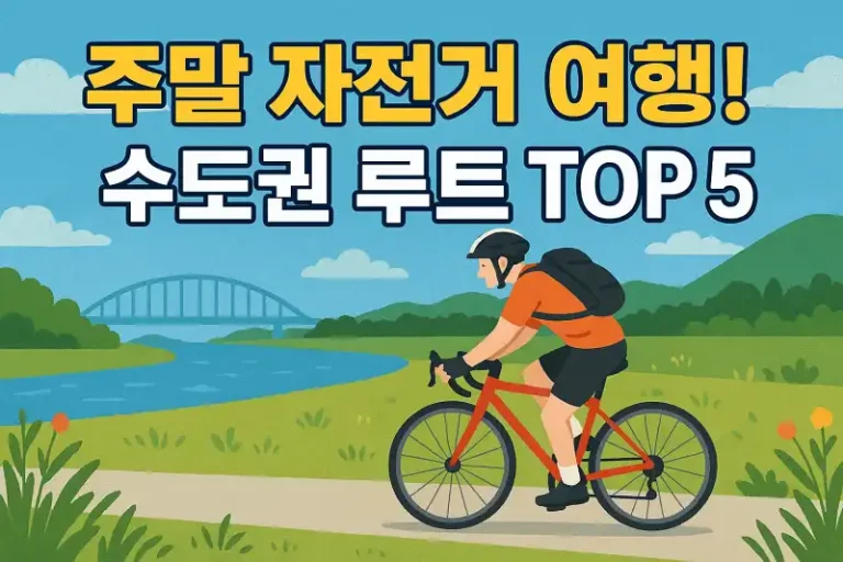 주말 자전거 여행! 수도권 루트 TOP 5