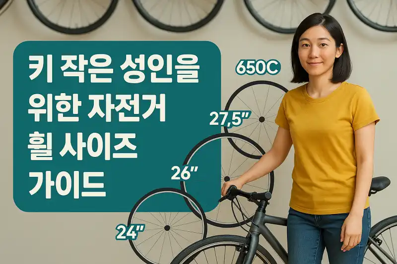 키 작은 성인을 위한 자전거 휠 사이즈 가이드