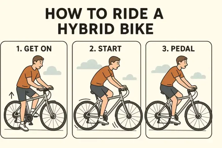 하이브리드 자전거 타는 쉬운 3단계