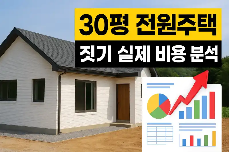 30평 전원주택 짓기 실제 비용 분석