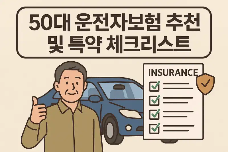 50대 운전자보험 추천과 특약 체크리스트
